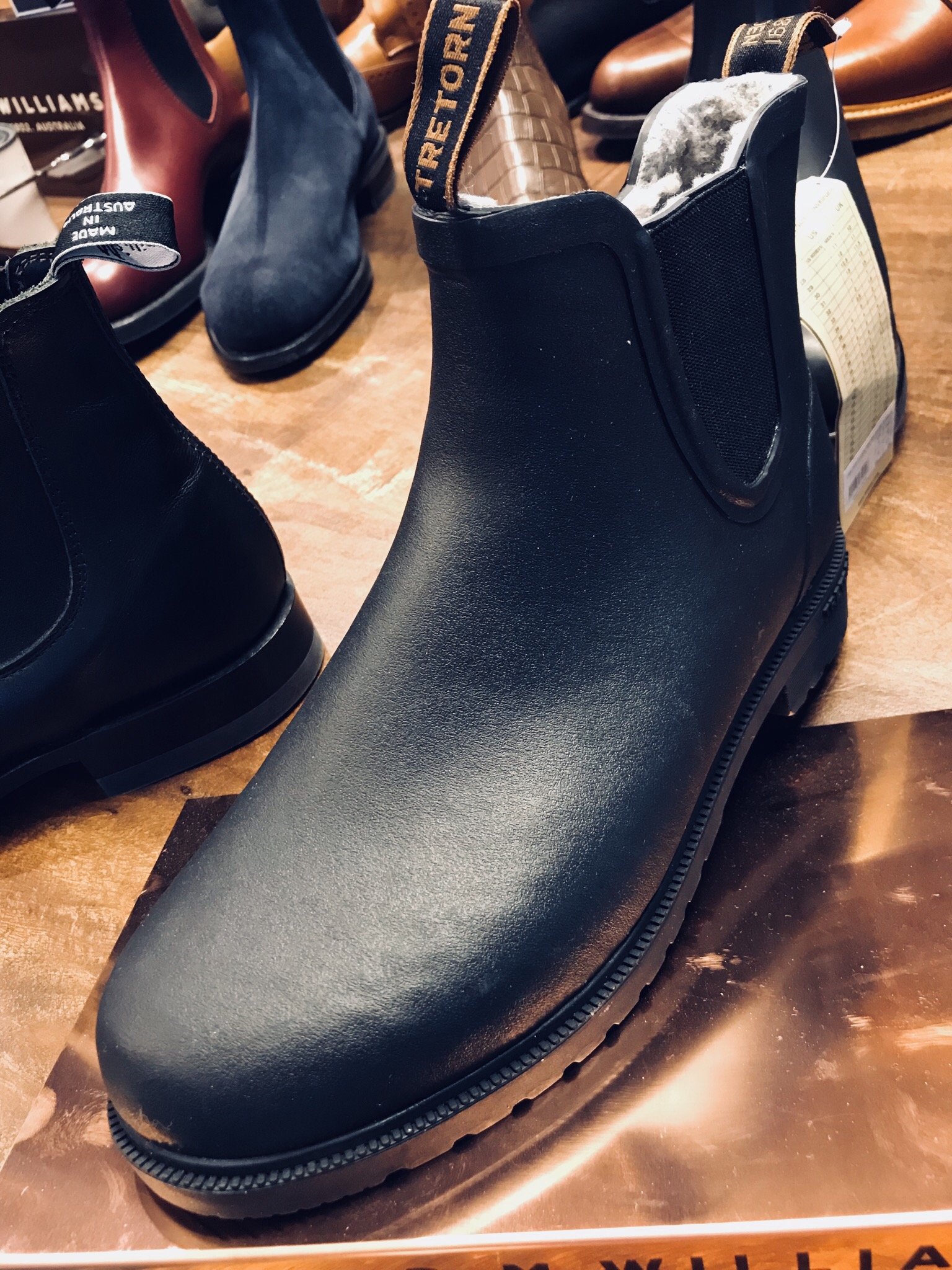 Tretorn Mens Vinter Chelsea Rubber Rain Boots Black Waterproof Ankle Boots Tretorn Aktiv Chelsea - Wellington boots Kids | Buy online  main image 3
